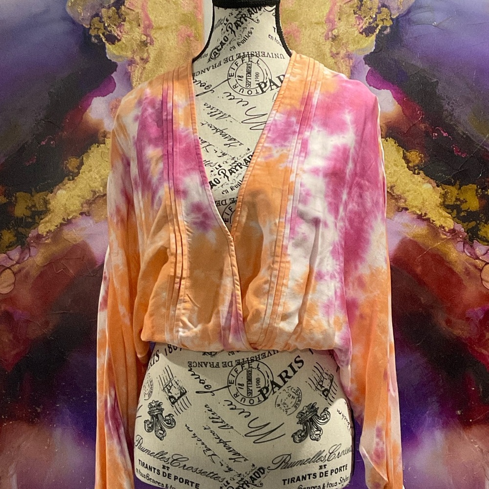 Tularosa Multicolor Tie-Dye Kimono